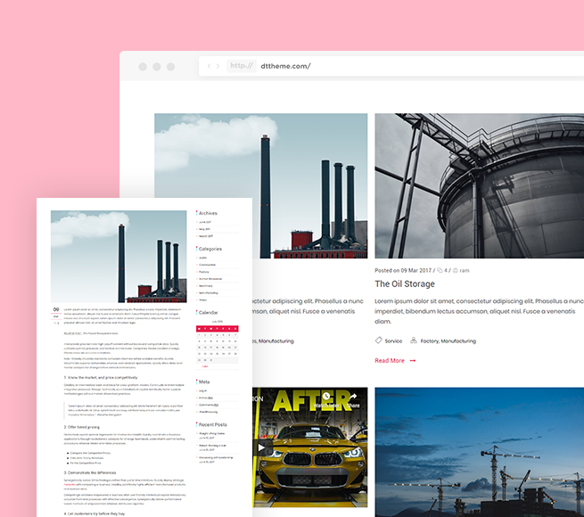 Blog section In Free WordPress Business Theme